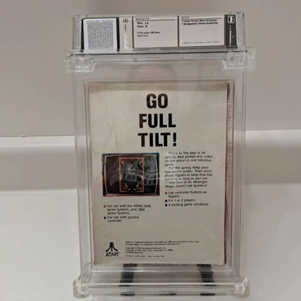 New Midnight Magic Atari 2600 Sealed Video Game Wata Graded 4.5 Seal! 1986